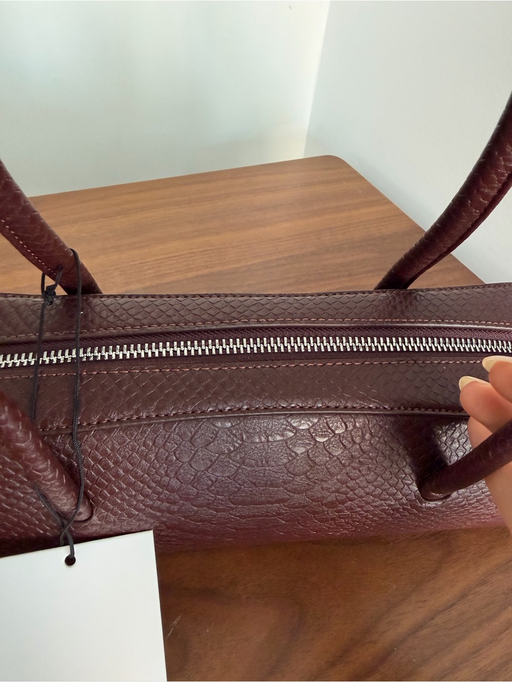 FREJA - Mercer Bag Berry Croc - Picture 9 of 10
